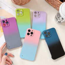 Load image into Gallery viewer, Frameless Skin Feel Gradient Phone Case, For iPhone 12, For iPhone 11 Pro Max, For iPhone 11, For iPhone XS Max, For iPhone XS / X, For iPhone XR