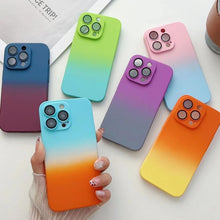 Load image into Gallery viewer, Skin Feel Gradient Phone Case, For iPhone 14 Plus, For iPhone 13 Pro, For iPhone 13, For iPhone 12 Pro Max, For iPhone 12 Pro, For iPhone 12, For iPhone 13 Pro Max