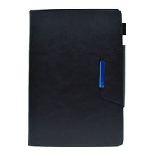 Load image into Gallery viewer, Suede Cross Texture Magnetic Clasp Leather Tablet Case