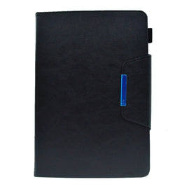 Suede Cross Texture Magnetic Clasp Leather Tablet Case