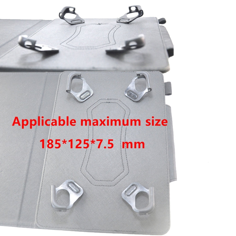 Suede Cross Texture Magnetic Clasp Leather Tablet Case