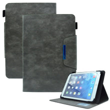 Load image into Gallery viewer, Suede Cross Texture Magnetic Clasp Leather Tablet Case
