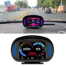 Load image into Gallery viewer, P2 3 inch Multi-function HD OBD LCD Instrument GPS Car Speed Slope Meter HUD Head-up Display, P2