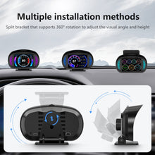 Load image into Gallery viewer, P2 3 inch Multi-function HD OBD LCD Instrument GPS Car Speed Slope Meter HUD Head-up Display, P2
