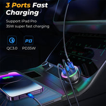 Load image into Gallery viewer, JOYROOM JR-CL26 70W 3-port USB+USB-C / Type-C Car Charger, JR-CL26