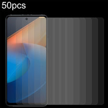 Load image into Gallery viewer, 50pcs 0.26mm 9H 2.5D Tempered Glass Film, For Kyocera Digno SX3 (50 PCS）, For Blackview A53 Pro (50 PCS), For vivo iQOO Z7 / Z7s (50 PCS), For Realme C55 / narzo N55 / Narzo 60x (50 PCS)