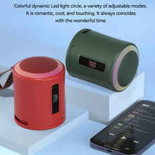 Load image into Gallery viewer, T&amp;G TG373 Outdoor Portable LED Light RGB Multicolor Wireless Bluetooth Speaker Subwoofer