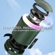 Load image into Gallery viewer, T&amp;G TG373 Outdoor Portable LED Light RGB Multicolor Wireless Bluetooth Speaker Subwoofer