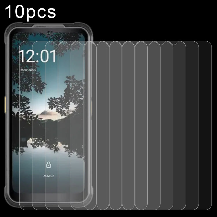 10pcs 0.26mm 9H 2.5D Tempered Glass Film, For AGM G2 (10 PCS), For AGM G2 Pro (10 PCS), For AGM G2 Guardian (10 PCS), For Samsung Galaxy F14 (10 PCS)