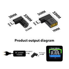 Load image into Gallery viewer, 65W DC Input to USB-C / Type-C PD Power Adapter, 7.9x0.9mm, 7.4x0.6mm, For Lenovo Square Port, 6.5x1.4mm, 6.3x3.0mm, 5.5x2.5mm, 5.5x2.1mm, 5.5x1.7mm, 5.5x1.0mm, 4.8x1.7mm, 4.0x1.7mm, 4.0x13.5mm, 4.5x0.6mm, 3.5x1.35mm, 2.5x0.7mm, 6.0x3.7mm, 3.0x1.1mm