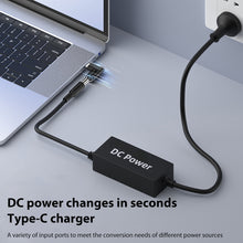 Load image into Gallery viewer, 65W DC Input to USB-C / Type-C PD Power Adapter, 7.9x0.9mm, 7.4x0.6mm, For Lenovo Square Port, 6.5x1.4mm, 6.3x3.0mm, 5.5x2.5mm, 5.5x2.1mm, 5.5x1.7mm, 5.5x1.0mm, 4.8x1.7mm, 4.0x1.7mm, 4.0x13.5mm, 4.5x0.6mm, 3.5x1.35mm, 2.5x0.7mm, 6.0x3.7mm, 3.0x1.1mm