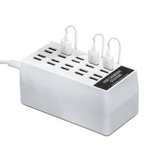 Load image into Gallery viewer, 20-Ports Desktop USB Charger Station HUB