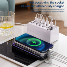 Load image into Gallery viewer, 20-Ports Desktop USB Charger Station HUB