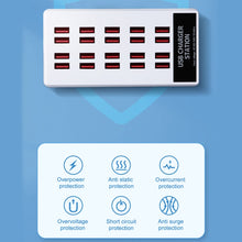 Load image into Gallery viewer, 20-Ports Desktop USB Charger Station HUB