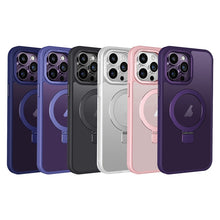 Load image into Gallery viewer, Skin Feel MagSafe Magnetic Holder Phone Case, For iPhone 12 Pro, For iPhone 12, For iPhone 11 Pro Max, For iPhone 11