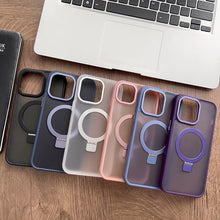 Load image into Gallery viewer, Skin Feel MagSafe Magnetic Holder Phone Case, For iPhone 12 Pro, For iPhone 12, For iPhone 11 Pro Max, For iPhone 11