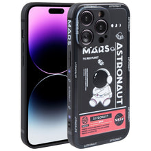 Load image into Gallery viewer, Astronaut Pattern Silicone Straight Edge Phone Case, For iPhone 14, For iPhone 14 Plus, For iPhone 14 Pro, For iPhone 14 Pro Max, For iPhone 13, For iPhone 13 Pro