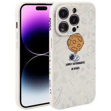 Load image into Gallery viewer, Astronaut Pattern Silicone Straight Edge Phone Case, For iPhone 14, For iPhone 14 Plus, For iPhone 14 Pro, For iPhone 14 Pro Max, For iPhone 13, For iPhone 13 Pro