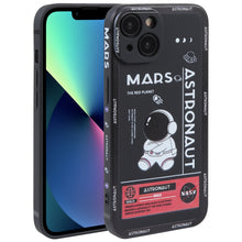 Load image into Gallery viewer, Astronaut Pattern Silicone Straight Edge Phone Case, For iPhone 14, For iPhone 14 Plus, For iPhone 14 Pro, For iPhone 14 Pro Max, For iPhone 13, For iPhone 13 Pro