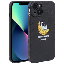 Load image into Gallery viewer, Astronaut Pattern Silicone Straight Edge Phone Case, For iPhone 14, For iPhone 14 Plus, For iPhone 14 Pro, For iPhone 14 Pro Max, For iPhone 13, For iPhone 13 Pro