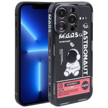 Load image into Gallery viewer, Astronaut Pattern Silicone Straight Edge Phone Case, For iPhone 14, For iPhone 14 Plus, For iPhone 14 Pro, For iPhone 14 Pro Max, For iPhone 13, For iPhone 13 Pro