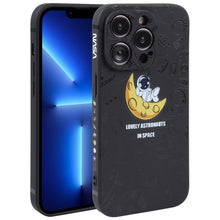 Load image into Gallery viewer, Astronaut Pattern Silicone Straight Edge Phone Case, For iPhone 14, For iPhone 14 Plus, For iPhone 14 Pro, For iPhone 14 Pro Max, For iPhone 13, For iPhone 13 Pro