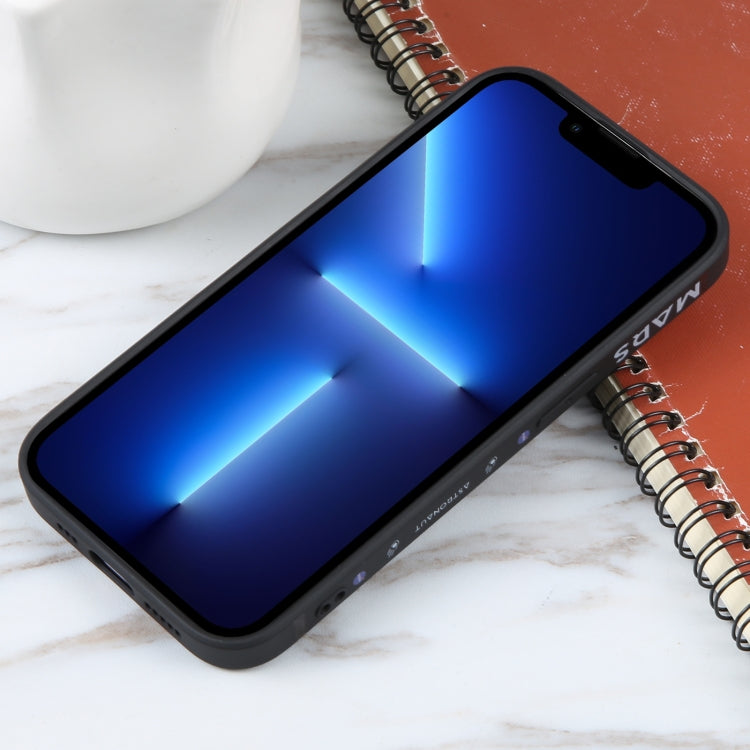 Astronaut Pattern Silicone Straight Edge Phone Case, For iPhone 13 Pro Max, For iPhone 12, For iPhone 12 Pro, For iPhone 12 Pro Max, For iPhone 11, For iPhone 11 Pro