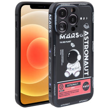 Load image into Gallery viewer, Astronaut Pattern Silicone Straight Edge Phone Case, For iPhone 13 Pro Max, For iPhone 12, For iPhone 12 Pro, For iPhone 12 Pro Max, For iPhone 11, For iPhone 11 Pro
