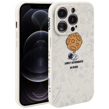 Load image into Gallery viewer, Astronaut Pattern Silicone Straight Edge Phone Case, For iPhone 13 Pro Max, For iPhone 12, For iPhone 12 Pro, For iPhone 12 Pro Max, For iPhone 11, For iPhone 11 Pro