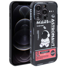 Load image into Gallery viewer, Astronaut Pattern Silicone Straight Edge Phone Case, For iPhone 13 Pro Max, For iPhone 12, For iPhone 12 Pro, For iPhone 12 Pro Max, For iPhone 11, For iPhone 11 Pro