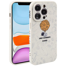 Load image into Gallery viewer, Astronaut Pattern Silicone Straight Edge Phone Case, For iPhone 13 Pro Max, For iPhone 12, For iPhone 12 Pro, For iPhone 12 Pro Max, For iPhone 11, For iPhone 11 Pro