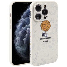 Load image into Gallery viewer, Astronaut Pattern Silicone Straight Edge Phone Case, For iPhone 13 Pro Max, For iPhone 12, For iPhone 12 Pro, For iPhone 12 Pro Max, For iPhone 11, For iPhone 11 Pro