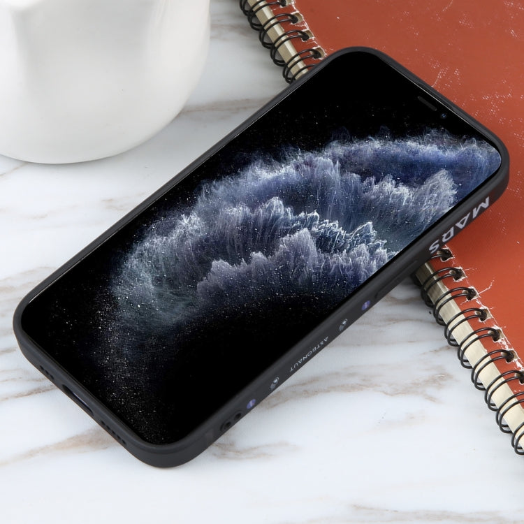 Astronaut Pattern Silicone Straight Edge Phone Case, For iPhone 11 Pro Max, For iPhone X / XS, For iPhone XS Max, For iPhone XR, For iPhone SE 2022 / 2020 / 7 / 8, For iPhone 7 Plus / 8 Plus