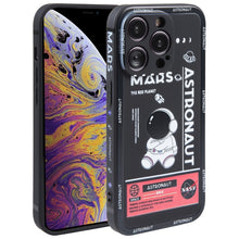 Load image into Gallery viewer, Astronaut Pattern Silicone Straight Edge Phone Case, For iPhone 11 Pro Max, For iPhone X / XS, For iPhone XS Max, For iPhone XR, For iPhone SE 2022 / 2020 / 7 / 8, For iPhone 7 Plus / 8 Plus