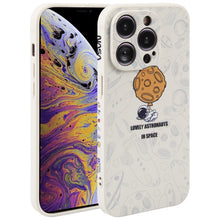Load image into Gallery viewer, Astronaut Pattern Silicone Straight Edge Phone Case, For iPhone 11 Pro Max, For iPhone X / XS, For iPhone XS Max, For iPhone XR, For iPhone SE 2022 / 2020 / 7 / 8, For iPhone 7 Plus / 8 Plus