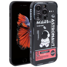 Load image into Gallery viewer, Astronaut Pattern Silicone Straight Edge Phone Case, For iPhone 6 / 6s, For iPhone 6 Plus / 6s Plus