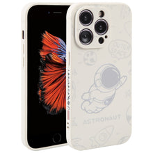 Load image into Gallery viewer, Astronaut Pattern Silicone Straight Edge Phone Case, For iPhone 6 / 6s, For iPhone 6 Plus / 6s Plus