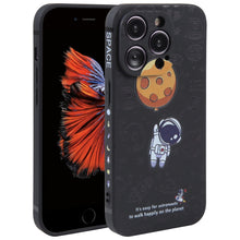 Load image into Gallery viewer, Astronaut Pattern Silicone Straight Edge Phone Case, For iPhone 6 / 6s, For iPhone 6 Plus / 6s Plus