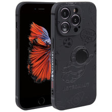 Load image into Gallery viewer, Astronaut Pattern Silicone Straight Edge Phone Case, For iPhone 6 / 6s, For iPhone 6 Plus / 6s Plus