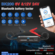 Load image into Gallery viewer, KONNWEI BK200 6V/12V/24V Car Bluetooth Battery Tester