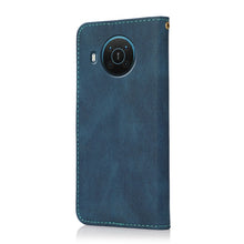 Load image into Gallery viewer, Dual-color Stitching Leather Phone Case, For Nokia X10 / X20