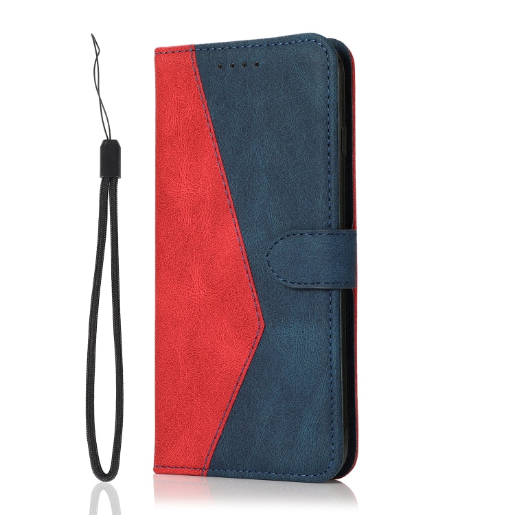 Dual-color Stitching Leather Phone Case, For Nokia X10 / X20