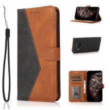 Load image into Gallery viewer, Dual-color Stitching Leather Phone Case, For Nokia X10 / X20