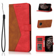 Load image into Gallery viewer, Dual-color Stitching Leather Phone Case, For Nokia X10 / X20