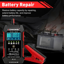 Load image into Gallery viewer, KONNWEI CR-10 2.4 inch Car Battery Charger Battery Pulse Repair Tool, EU Plug, US Plug, UK Plug