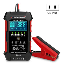 Load image into Gallery viewer, KONNWEI CR-10 2.4 inch Car Battery Charger Battery Pulse Repair Tool, EU Plug, US Plug, UK Plug