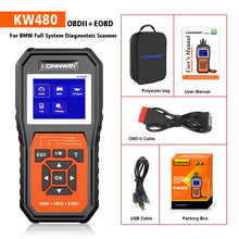Load image into Gallery viewer, KONNWE KW480 2.8 inch Color Screen OBD2 Car Fault Detector, For BMW