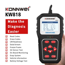 Load image into Gallery viewer, KONNWE KW818 Car OBD2 Bluetooth Fault Detector Diagnostic Tools, KW818