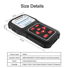 Load image into Gallery viewer, KONNWE KW818 Car OBD2 Bluetooth Fault Detector Diagnostic Tools, KW818