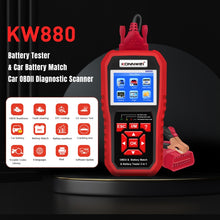 Load image into Gallery viewer, KONNWEI KW880 3 in 1 Car OBD2 Fault Diagnosis + Battery Tester + Battery Match Reset, BK880